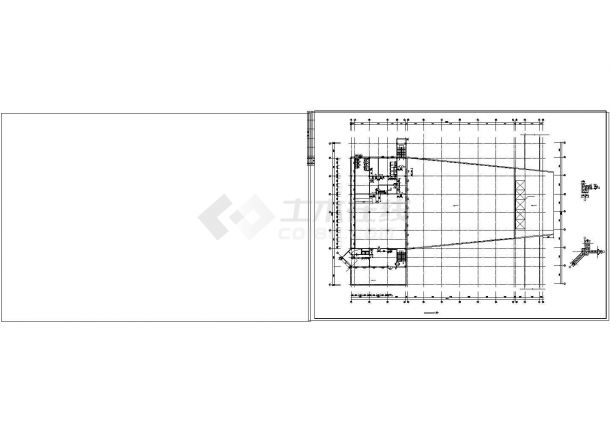 某地区食堂建筑设计cad施工图-图二