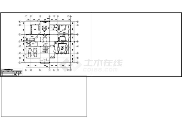 某地区经典独栋商住小型别墅建筑初步方案设计施工CAD图纸-图二
