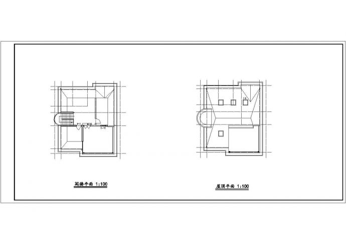 某地区经典商业独栋别墅住宅建筑方案设计施工CAD图纸_图1