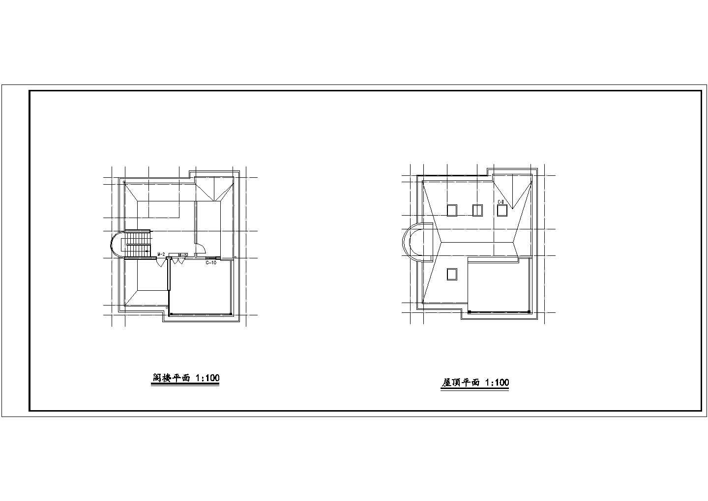某地区经典商业独栋别墅住宅建筑方案设计施工CAD图纸