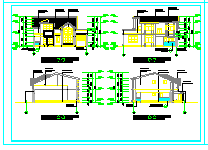 两层独栋别墅建筑施工cad设计图纸_图1