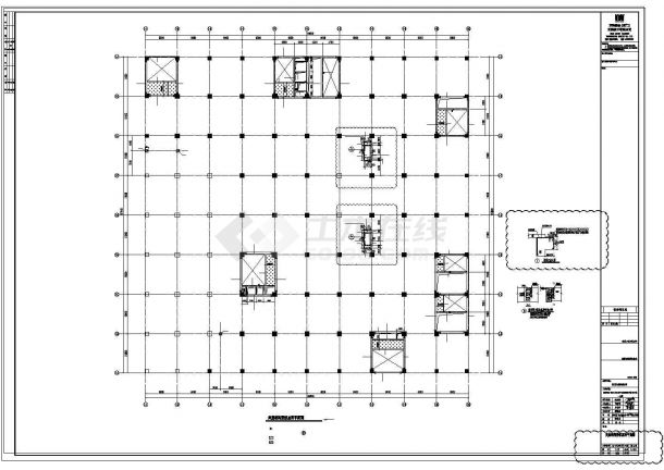  CAD construction drawing for reconstruction and reinforcement design of logistics storage project on the fourth floor of a place - Figure 2