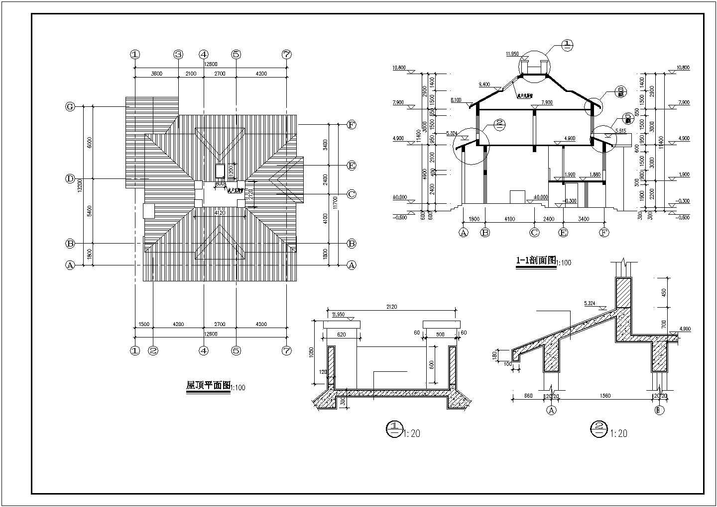 某商业楼盘经典独栋小型别墅建筑全套方案设计施工CAD图纸