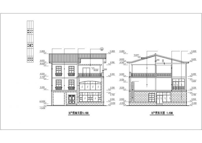 某市郊楼盘经典精选单体别墅建筑方案设计施工CAD图纸_图1