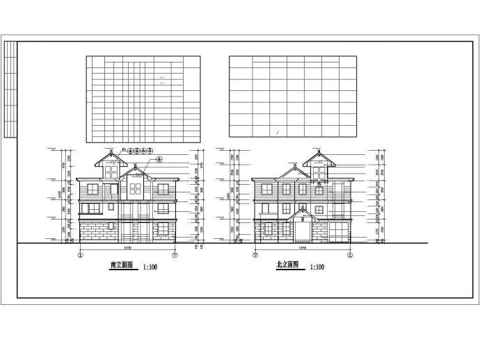 某市郊楼盘经典精品别墅住宅建筑方案设计施工CAD图纸_图1