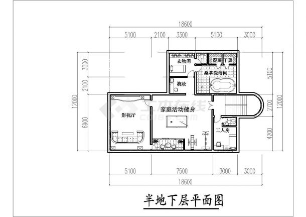 某市郊楼盘现代精选独栋别墅建筑方案设计布置施工CAD图纸-图一