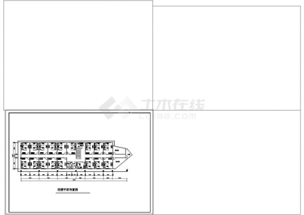 某地区休闲中心平面装修设计cad施工图-图一