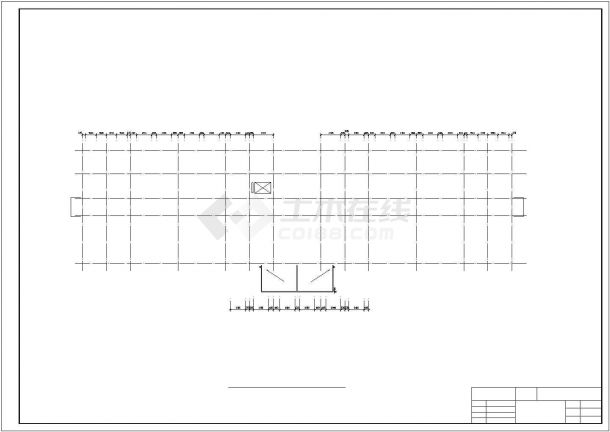 西安市某研究所5280平米6层框架结构科研办公楼建筑结构设计CAD图纸-图二