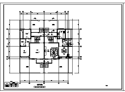 三层现代风格独立别墅建施cad图(带半地下室设计图，共十张)