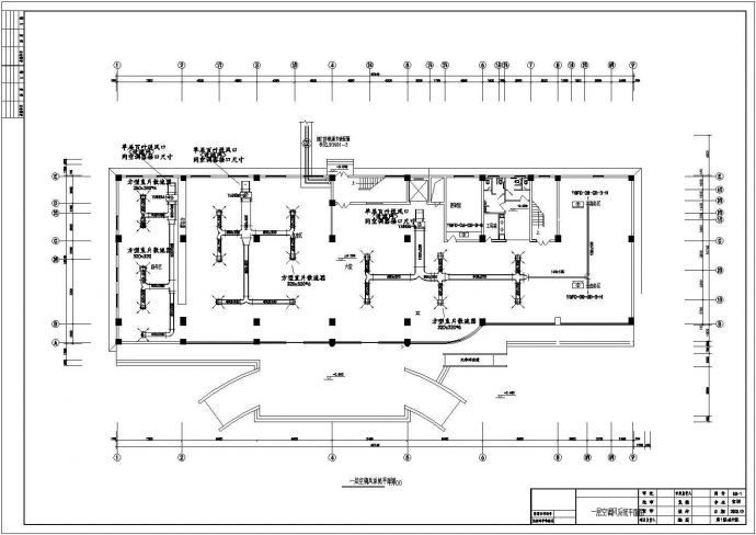 某7层综合楼空调平面设计CAD图_图1