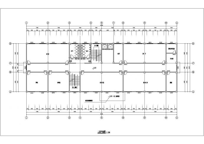 南阳市某5000平米6层钢混框架结构商务宾馆建筑结构设计CAD图纸_图1