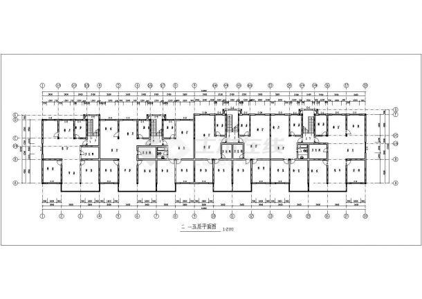 某地郊区新型7层住宅楼全套建施设计cad图纸-图一