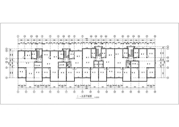 某地郊区新型7层住宅楼全套建施设计cad图纸_图1