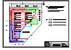 [北京]商业广场工程施工现场平面布置施工图纸（主体、装修、临时临电、消防）-图一