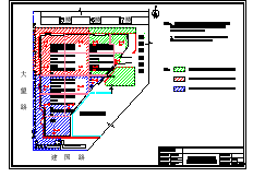 [北京]商业广场工程施工现场平面布置施工图纸（主体、装修、临时临电、消防）