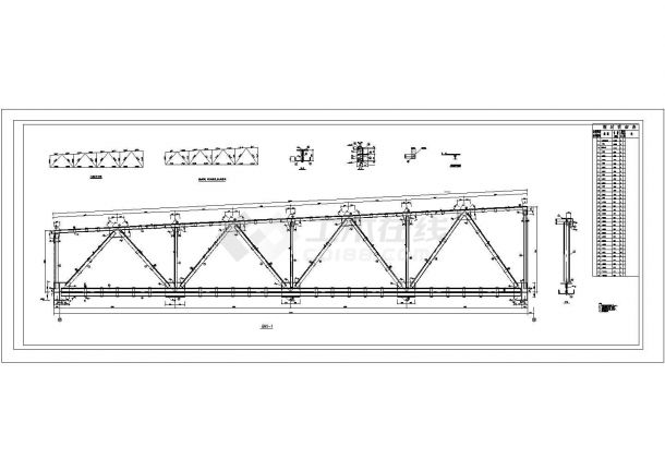 46267.88平米重钢厂房钢结构结施全套图纸-图一