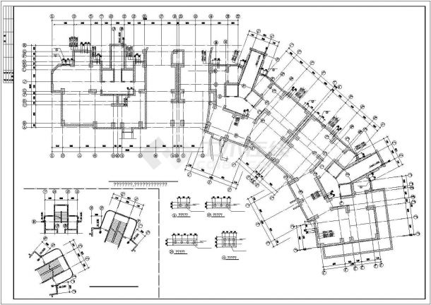 上海某18层经典小高层结构施工设计cad图，共29张-图一