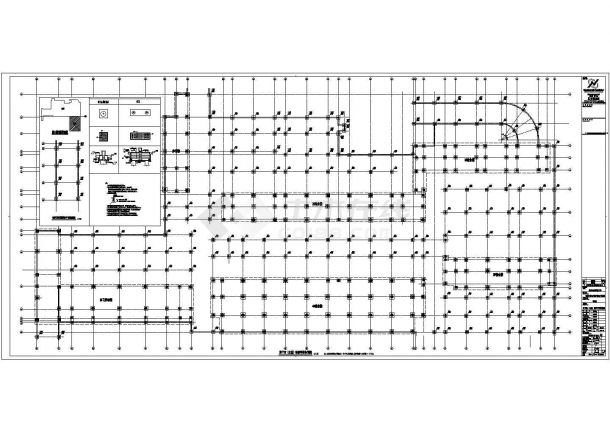 某地下单层钢筋混凝土框架结构地下室设计cad全套结构施工图（含设计说明）-图二