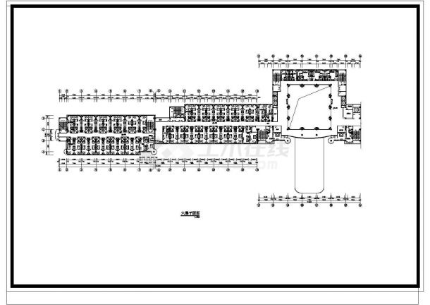 【常州】某金岸豪华大酒店楼全套建筑施工设计cad图纸-图二