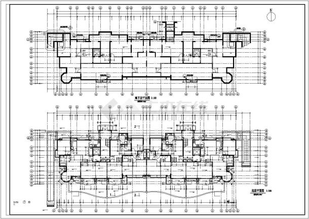 绵阳市桂澜家园小区6600平米11层框架结构住宅楼建筑设计CAD图纸-图一