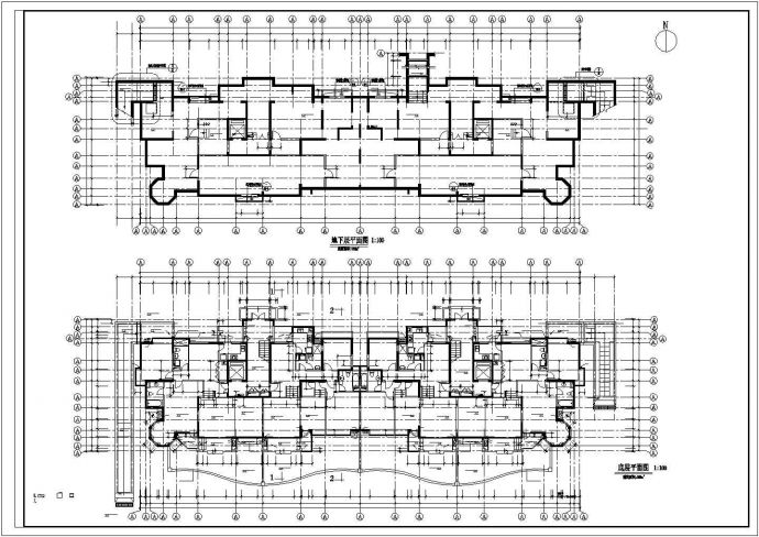 绵阳市桂澜家园小区6600平米11层框架结构住宅楼建筑设计CAD图纸_图1