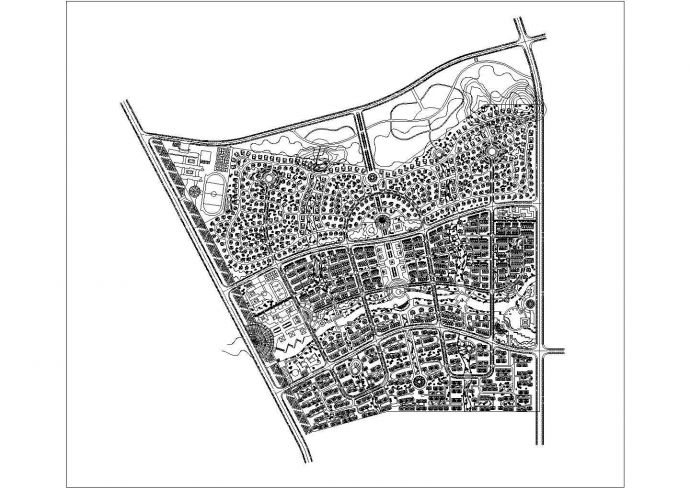 花园小区总体规划施工图_图1