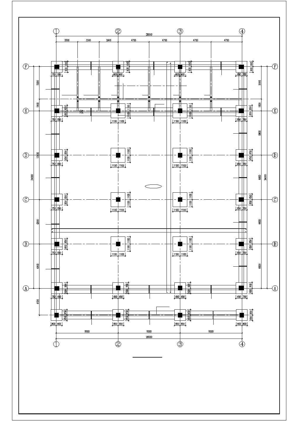 某中学钢屋架框架教学楼建筑设计施工CAD图纸