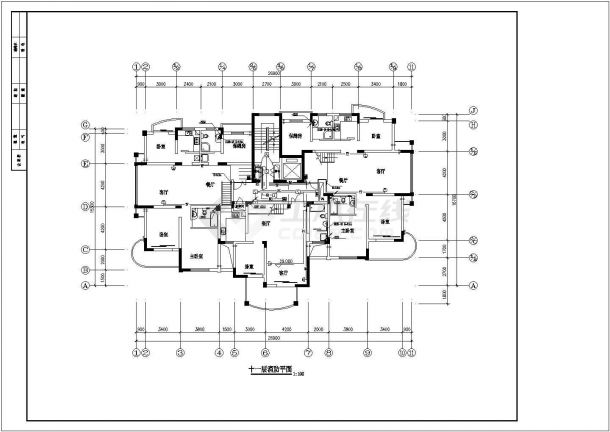 高层住宅楼电气设计图，共22张-图一