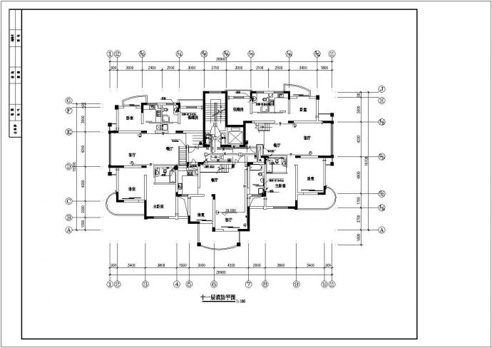 高层住宅楼电气设计图，共22张_图1