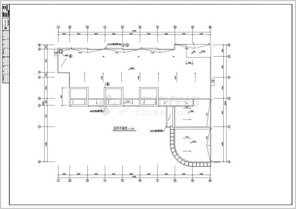某地三层幼儿园全套建筑设计CAD图（含建筑设计说明书）-图一