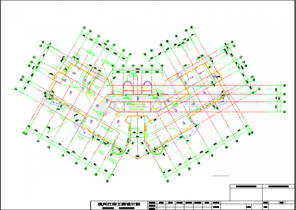 某高层住宅楼中央空调设计cad系统施工图（大院设计）-图一