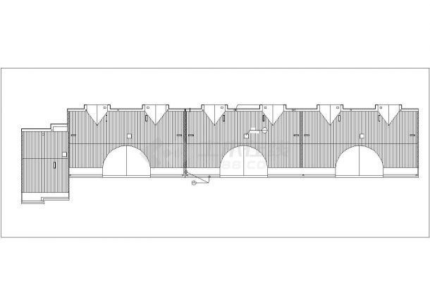 无锡市某小区6800平米6层砖混结构住宅楼建筑设计CAD图纸（含半地下室）-图一