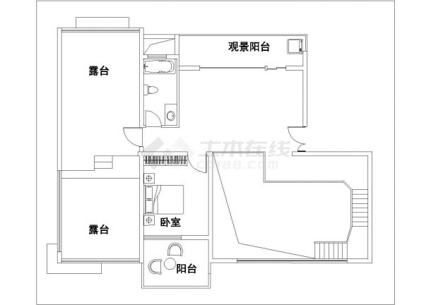 苏州市南园小区6层砖混结构住宅楼建筑设计CAD图纸（含总图）-图一