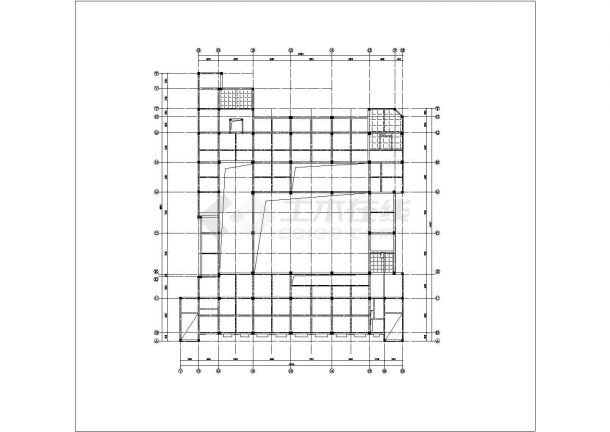 某四层框架结构中学综合楼设计cad全套结构施工图（含设计说明）-图二