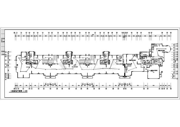 电气设计_某11+1层住宅全套弱电CAD图-图一
