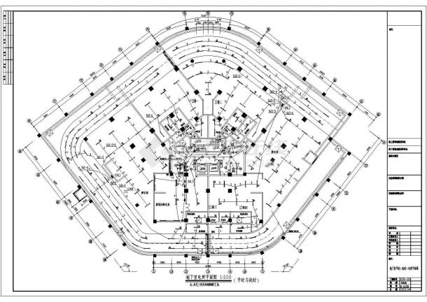 电气设计_某20层商住楼强电CAD图-图一