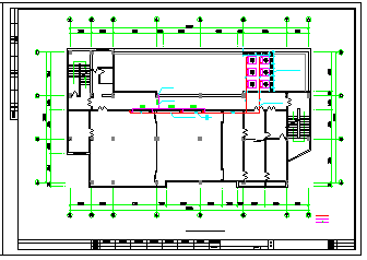上海电信IDC机房全套空调施工cad设计图纸-图二