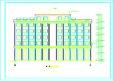 深圳某大型欧式办公建筑CAD施工全套设计图纸-图二