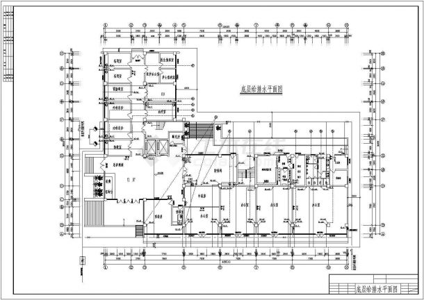 6层L型县级医院病房综合楼给排水施工图-图二