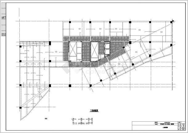 东莞市大朗镇14层框架剪力墙结构办公楼全套结构设计CAD图纸-图二