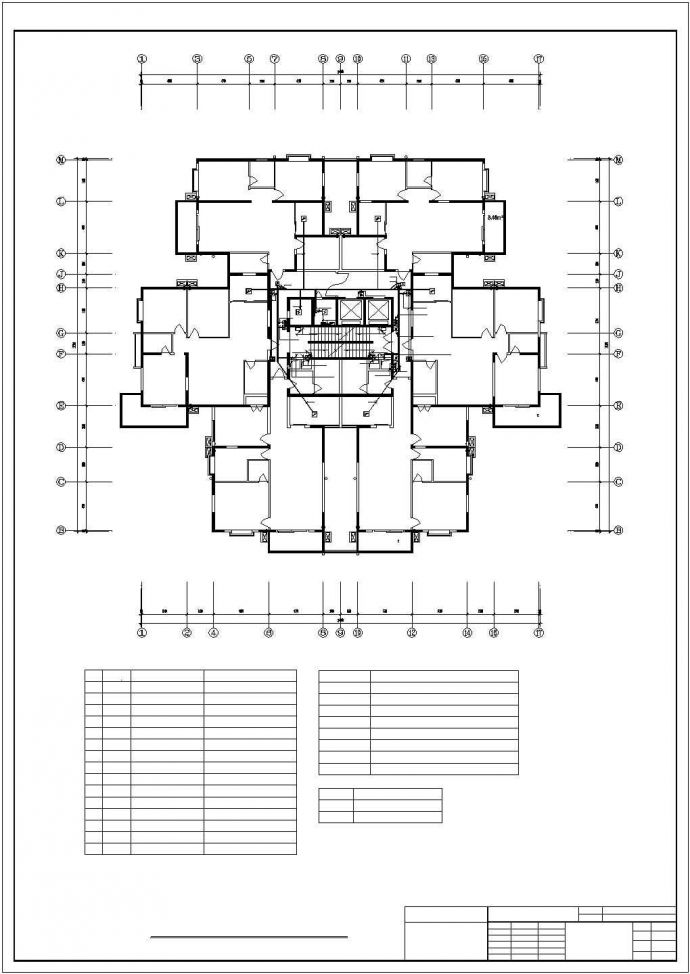 高层住宅消防设计cad图，含设计说明_图1