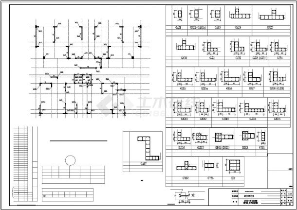 广西地区某大型商圈33层框架结构商住楼全套结构设计CAD图纸-图二