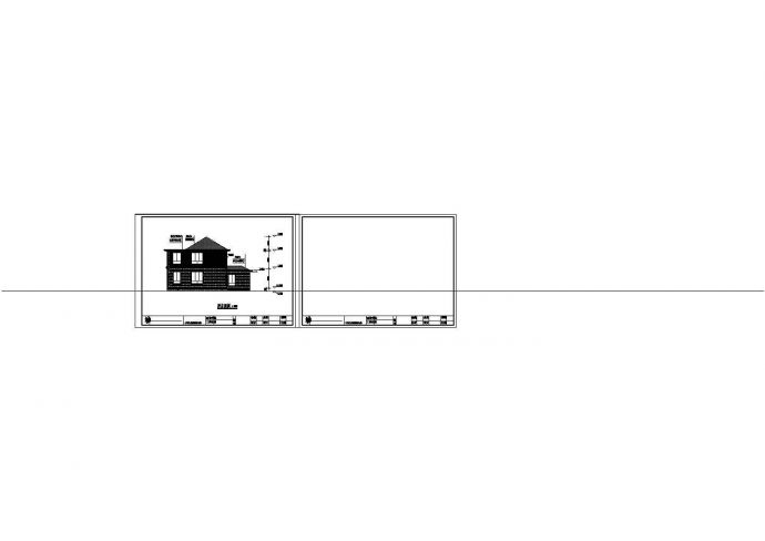 某两层砖混结构独栋别墅设计cad建筑结构给排水施工图含效果图_图1