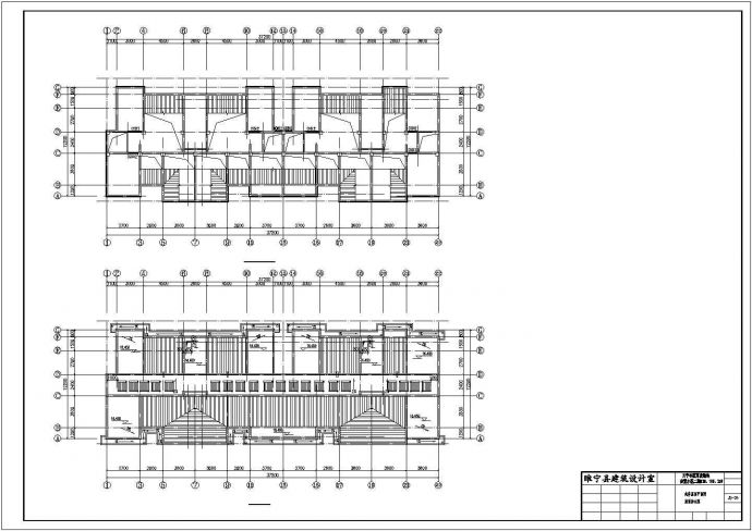 福州市欣阳花园小区2600平米6层框架结构住宅楼建筑结构设计CAD图纸_图1