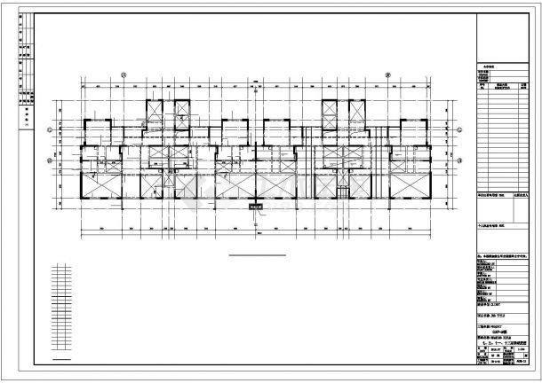 天津市星城家园小区19层剪力墙结构公寓住宅楼全套结构设计CAD图纸-图一
