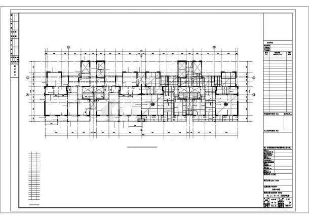 天津市星城家园小区19层剪力墙结构公寓住宅楼全套结构设计CAD图纸-图二