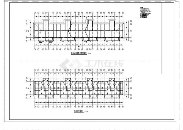 4层砖混结构公寓建筑CAD规划参考图-图二