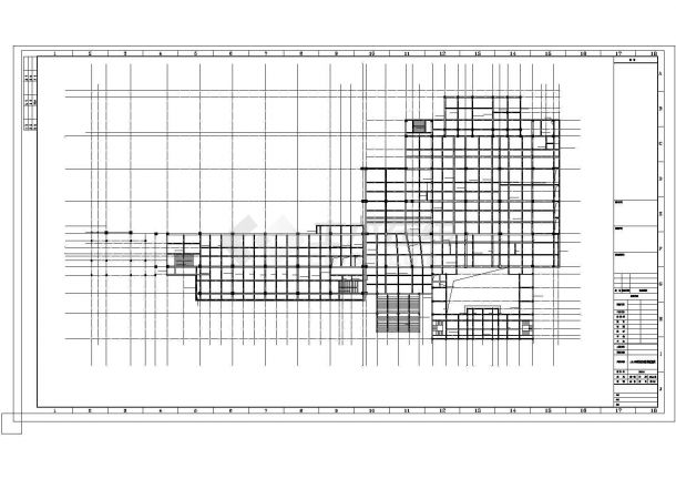 重庆市江津区5层框架结构博物馆全套结构设计CAD图纸（含地下车库）-图一