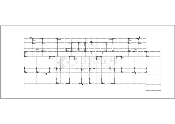 蚌埠市建设路馨湖花园小区17层剪力墙结构住宅楼结构设计CAD图纸-图一
