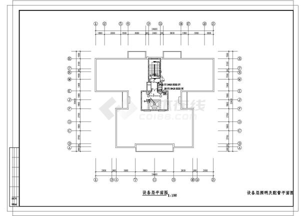 某12层教师公寓电气CAD施工图-图二